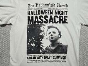 American Classics Halloween Movie Haddonfield Herald Newspaper Graphic T-Shirt